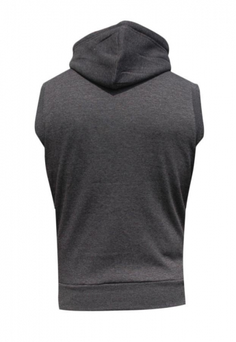 Bad Boy Sleeveless Sweatshirt with hood - Charcoal buy