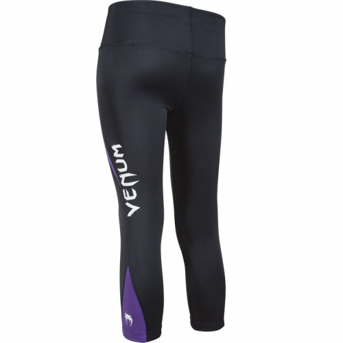 Жіночі спортивні легінси Venum Body Fit Leggings Black Purple фото