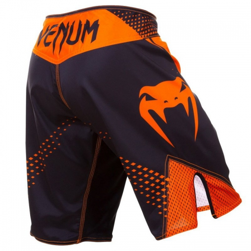 Шорти для MMA Venum Hurricane Fight Shorts Black Neo Orange де купити