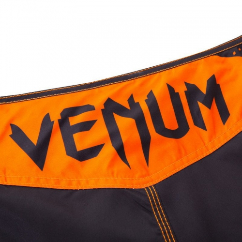 Шорти для MMA Venum Hurricane Fight Shorts Black Neo Orange в Україні