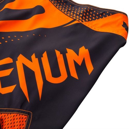 Шорти для MMA Venum Hurricane Fight Shorts Black Neo Orange Одеса