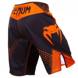 Шорты для MMA Venum Hurricane Fight Shorts Black Neo Orange, Фото № 7