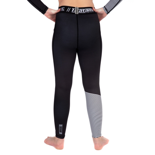 Детские компрессионные штаны Tatami Kids Essential 3.0 Spats Black White фото