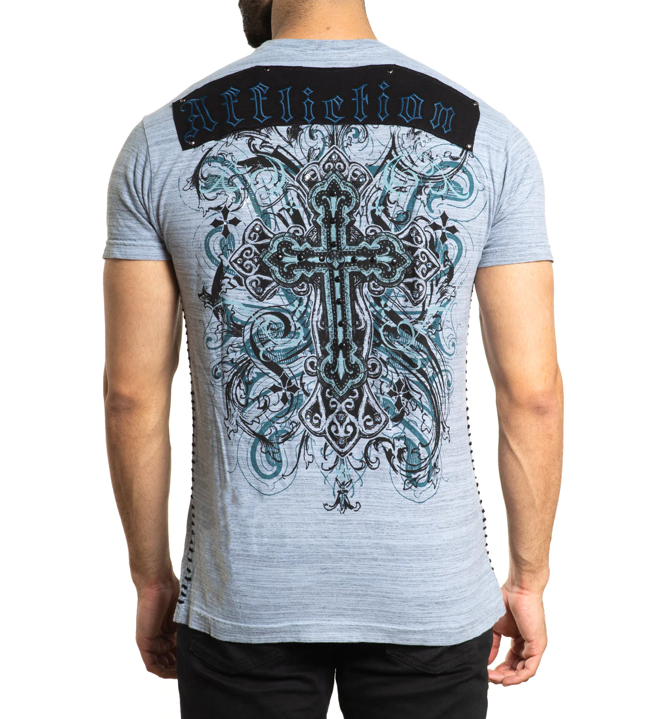 Футболка Affliction Reverie A24000 Ashley Blue купити