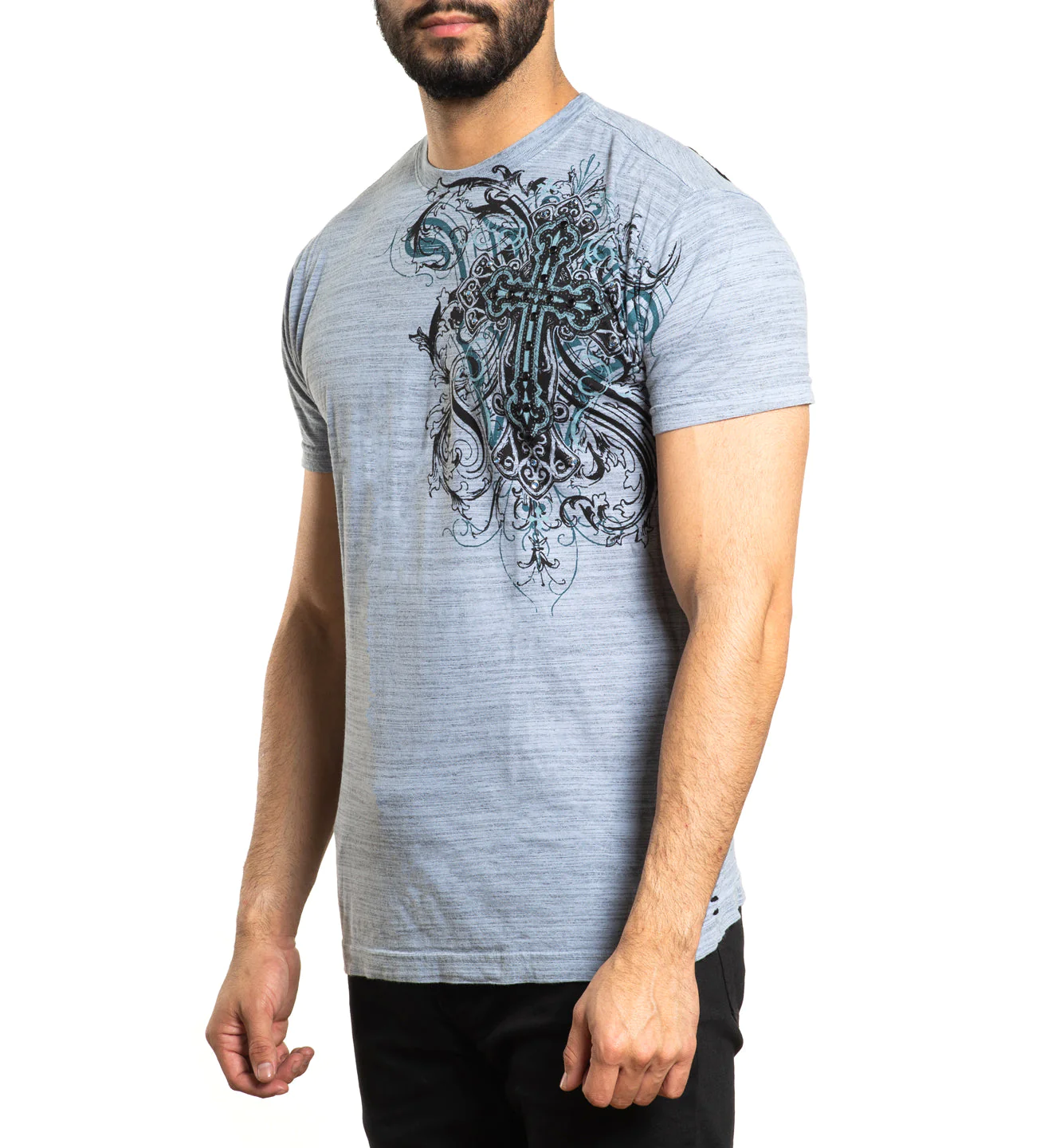 Футболка Affliction Reverie A24000 Ashley Blue фото