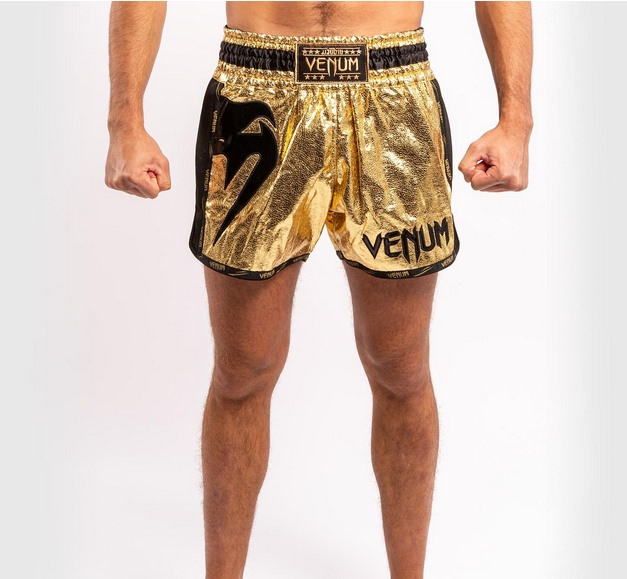Шорти для тайського боксу Venum Giant Foil Gold Black