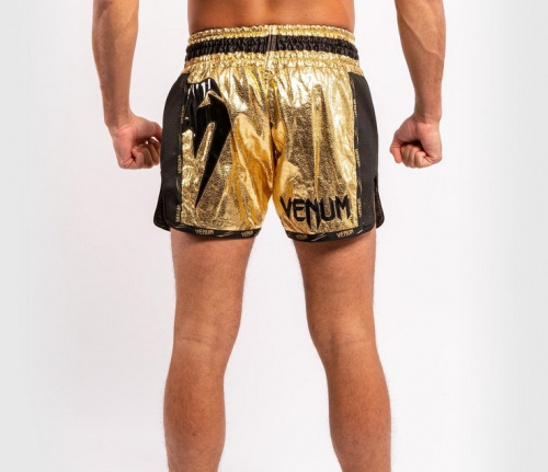 Шорти для тайського боксу Venum Giant Foil Gold Black купити